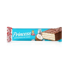 Waffelriegel - Prinzessin Mascha, mit Kokosgeschmack, in Milchschokolade, 40 g