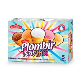 Мороженое - Пломбир, Микс, Dovgan, 5 х 120 мл Мороженое - Пломбир, Микс, Dovgan, 5 х 120 мл
