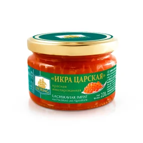 Икра красная  - Царская,  имитированная, Bering, 220 г Икра красная  - Царская,  имитированная, Bering, 220 г