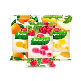 Geleebonbons-Set, Orange, Himbeere, Melone, AKF, 3 х 300 g