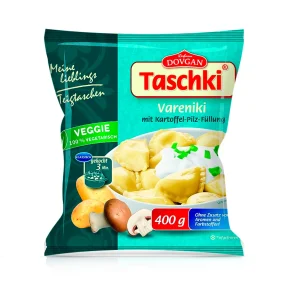 Вареники - Ташки, с картошкой и грибами, вегетарианские, Dovgan, 400 г Вареники - Ташки, с картошкой и грибами, вегетарианские, Dovgan, 400 г