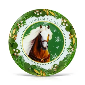 Тарелка плоская - С Новым Годом!, стекло, Ø 20 см