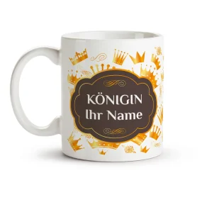 Кружка именная - Goldene Königin, керамика, 330 мл