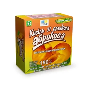 Dessertpulver mit Aprikosengeschmack, mit konzentriertem Apfelsaft, 180 g