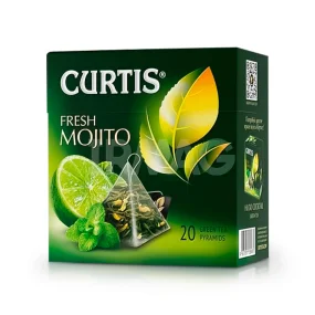 Чай зелёный - Fresh Mojito, с ароматом мохито, Curtis, 20 пакетиков Чай зелёный - Fresh Mojito, с ароматом мохито, Curtis, 20 пакетиков