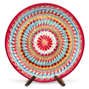 Lagan - Mehrob rot А, Rischtan-Keramik, Ø 37 cm Lagan - Mehrob rot А, Rischtan-Keramik, Ø 37 cm