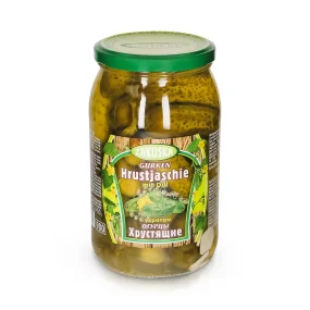 Огурцы - Хрустящие, с укропом, 860 г Огурцы - Хрустящие, с укропом, 860 г