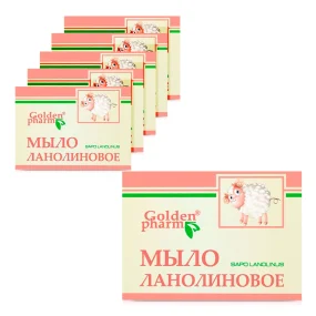 Seife - Lanolin, Golden Pharm, 70 g х 6 Seife - Lanolin, Golden Pharm, 70 g х 6