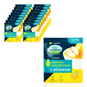 Хлопья пшенно-кукурузные, Гудвилл, с яблоком, 17 х 40 г