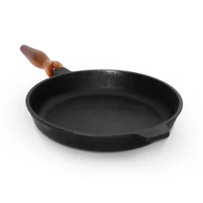 Gusseisenpfanne, mit Holzgriff, Ø 28 cm