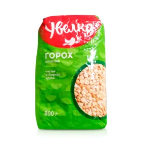 Горох, колотый, Увелка, 800 г Горох, колотый, Увелка, 800 г