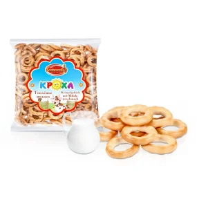 Gebäckringe - Krocha, mit Milchgeschmack, Lackmann, 200 g Gebäckringe - Krocha, mit Milchgeschmack, Lackmann, 200 g