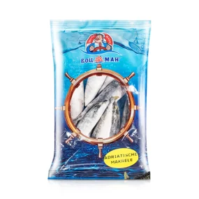 Скумбрия молодая, непотрoшеная с головой, Bozman, 900 г