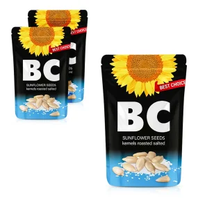 Ядра подсолнечника, жареные, соленые, BC, 3 х 300 г
