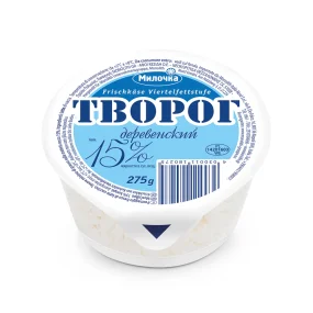 Творог - Деревенский, 15 % жирности, 275 г