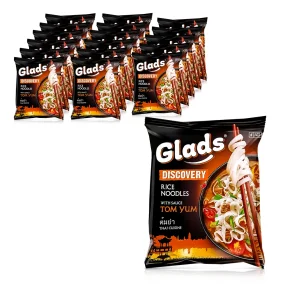 Instant Reisnudeln - Glads, mit Tom Yum Sauce, 18 х 65 g