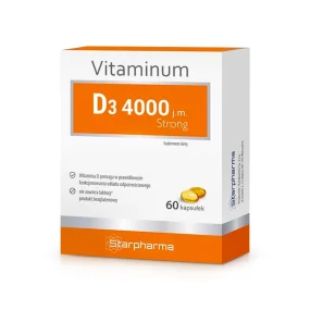 Витамин D3, Strong 4000, 60 капсул