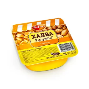 Халва подсолнечная - Дружба, с арахисом, Рот Фронт, 220 г Халва подсолнечная - Дружба, с арахисом, Рот Фронт, 220 г