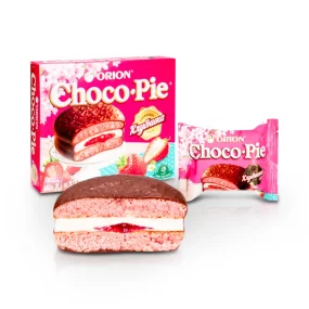 Бисквит - Choco Pie, с клубничной начинкой, Orion, 12 х 30 г Бисквит - Choco Pie, с клубничной начинкой, Orion, 12 х 30 г