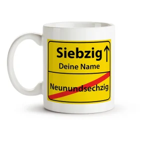 Namenstasse - Siebzig, Keramik, 330 ml Namenstasse - Siebzig, Keramik, 330 ml