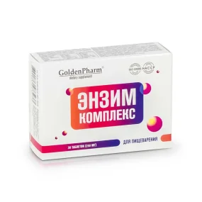 Энзим комплекс, Golden Pharm, 30 таблеток