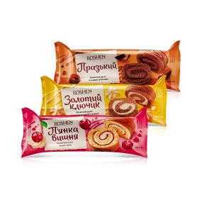 Набор рулетов, Roshen, 3 х 180 г Набор рулетов, Roshen, 3 х 180 г