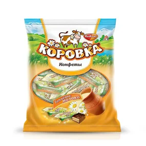 Waffelkonfekt - Korowka, mit Milchgeschmack, 250 g