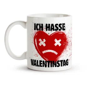 Tasse - Ich hasse Valentinstag, Keramik, 330 ml