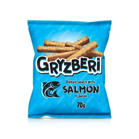 Сухарики - Gryzberi, со вкусом лосося, 70 г Сухарики - Gryzberi, со вкусом лосося, 70 г