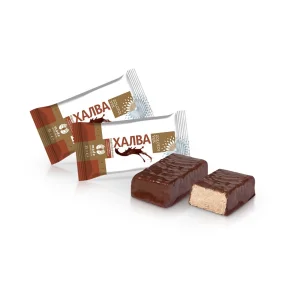 Конфеты - Халва ванильная, с шоколадной глазурью, Золотой век, 300 г