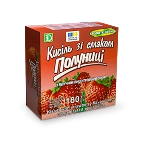 Dessertpulver mit Erdbeerengeschmack, mit konzentriertem Apfelsaft, 180 g