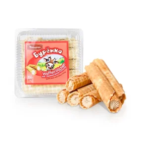 Трубочки вафельные - Бурёнка, с халвой, Franzeluta, 300 г 