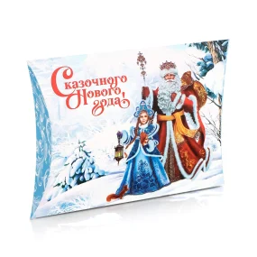 Geschenkbox - 5 Stück - Weihnachtsmann und Schneemädchen, Karton, 19 x 14 x 4 cm