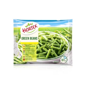 Grüne Bohnen, tiefgefroren, Hortex, 400 g 