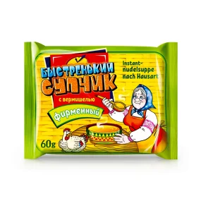 Instant Nudeln - Bistrenjkij Suptschik, firmennyj, 60 g    Instant Nudeln - Bistrenjkij Suptschik, firmennyj, 60 g