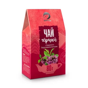 Чай черный с баданом и березовыми почками, 80 г Чай черный с баданом и березовыми почками, 80 г