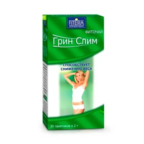 Фиточай - Грин слим, 30 пакетиков x 2 г Фиточай - Грин слим, 30 пакетиков x 2 г