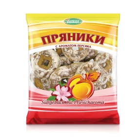 Süßgebäck Prjaniki mit Pfirsicharoma, Waldemar Völker, 400 g Süßgebäck Prjaniki mit Pfirsicharoma, Waldemar Völker, 400 g