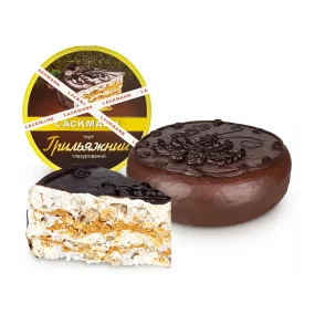 Torte - Grilljash, mit Walnüssen in kakaohaltiger Glasur, Lackmann, 850 g