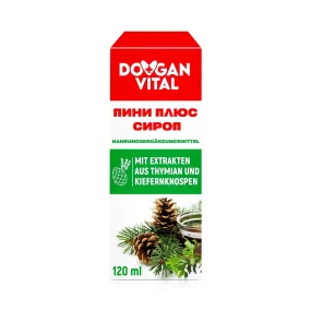 Sirup - Pini Plus mit Thymian und Kiefernknospen, Dovgan Vital, 120 ml