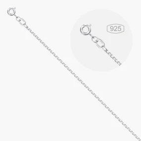 Цепочка, серебро 925°, Ø 0,5 мм, ширина 1,56 мм Цепочка, серебро 925°, Ø 0,5 мм, ширина 1,56 мм