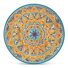 Lagan - KaraKalam KN2, Rischtan Keramik, Ø 42 cm Lagan - KaraKalam KN2, Rischtan Keramik, Ø 42 cm