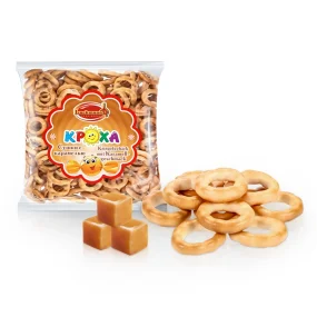 Gebäckringe - Krocha, mit Karamellgeschmack, 200 g