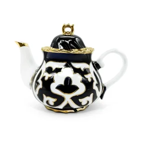 Teekanne Pahta Gul, mit Gold, Porzellan, 900 ml