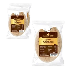 Leberwurst mit Knoblauch Zarenhoff, 3 х 400 g Leberwurst mit Knoblauch Zarenhoff, 3 х 400 g