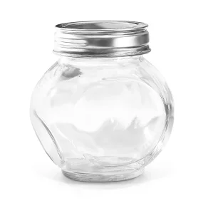 Gewürzglas - Klassik, mit Metalldeckel, Glas, 8 x 6 cm, 200 ml
