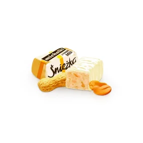 Schokokonfekt - Michalki, mit Erdnüssen, in weißer Glasur, Sniezka, 300 g
