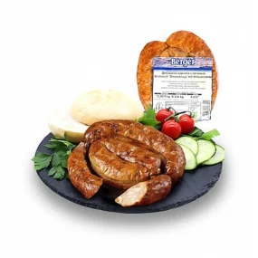 Bratwurst - Domaschnjaja sharenaja, mit Leber, Berger