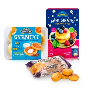 Pralinenset Quarkpfannkuchen - Syrniki, fertiggebacken, 1,22 kg Pralinenset Quarkpfannkuchen - Syrniki, fertiggebacken, 1,22 kg