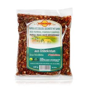 Süßer Paprika, grob gemahlen, 100 g aus Usbekistan